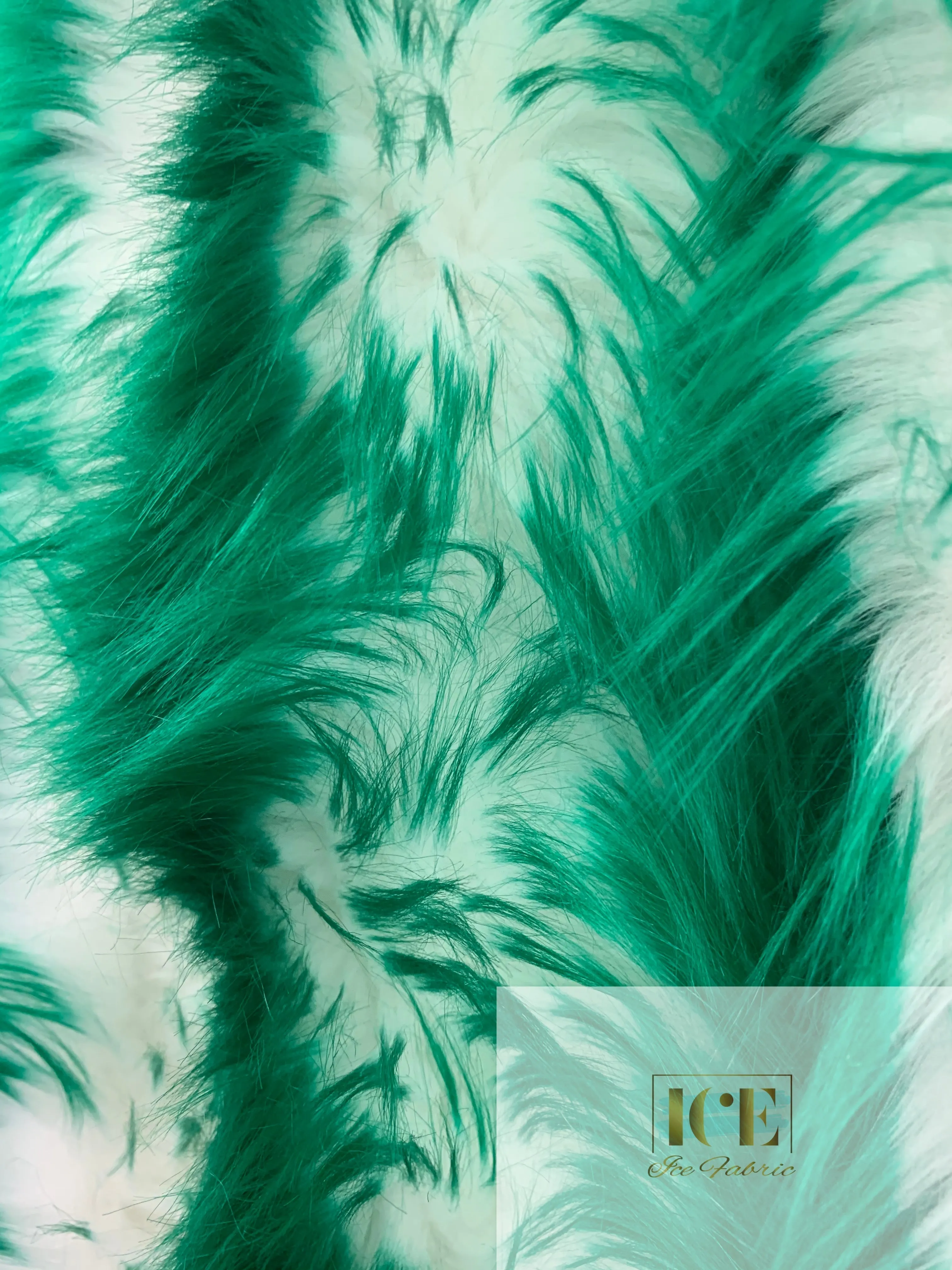Kelly Green Canadian Fox Fake Animal Faux Fur Fabric