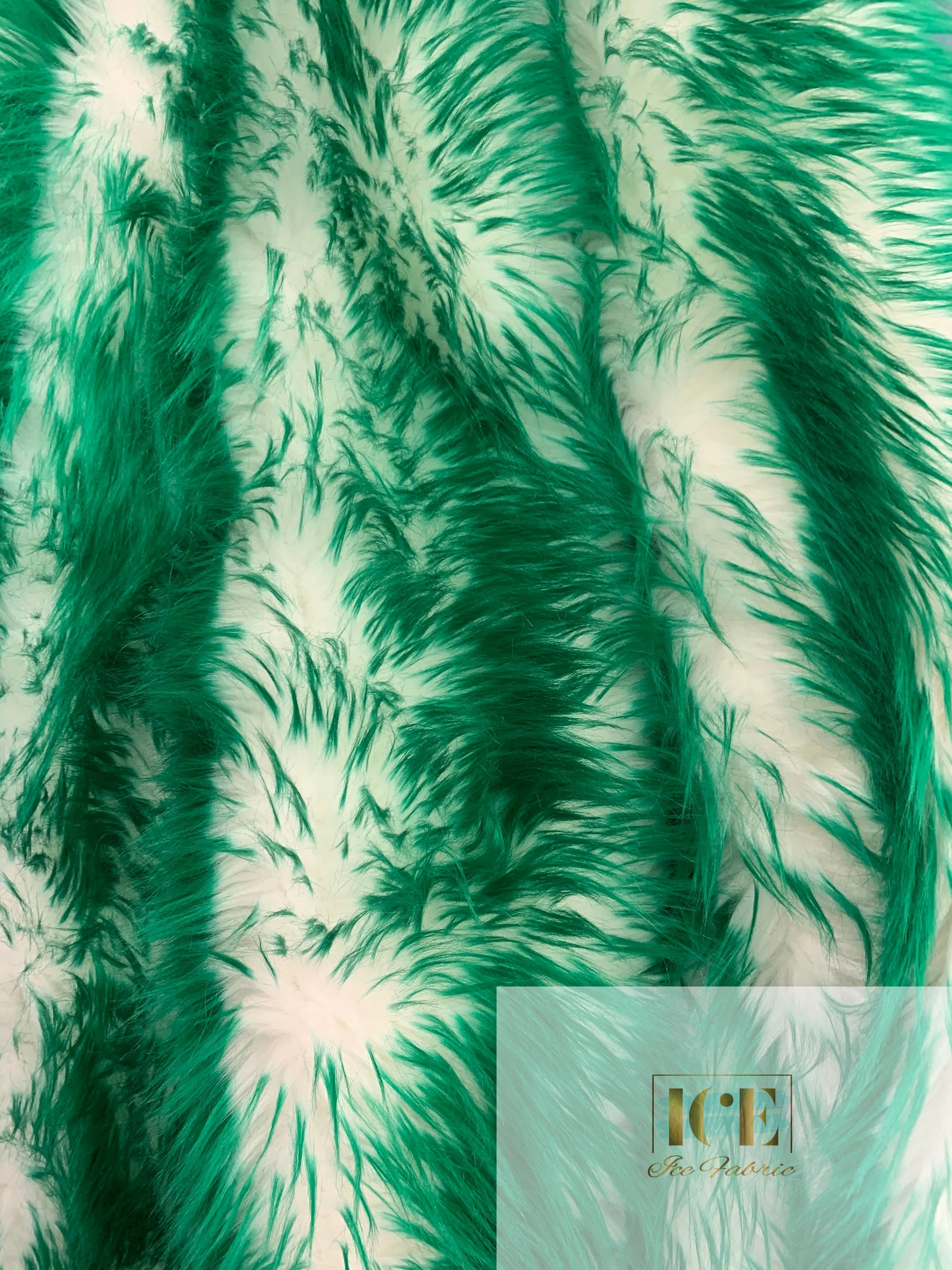 Kelly Green Canadian Fox Fake Animal Faux Fur Fabric