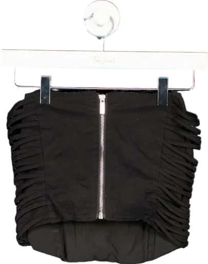 Luxe To Kill Black Lace Up Corset UK 6